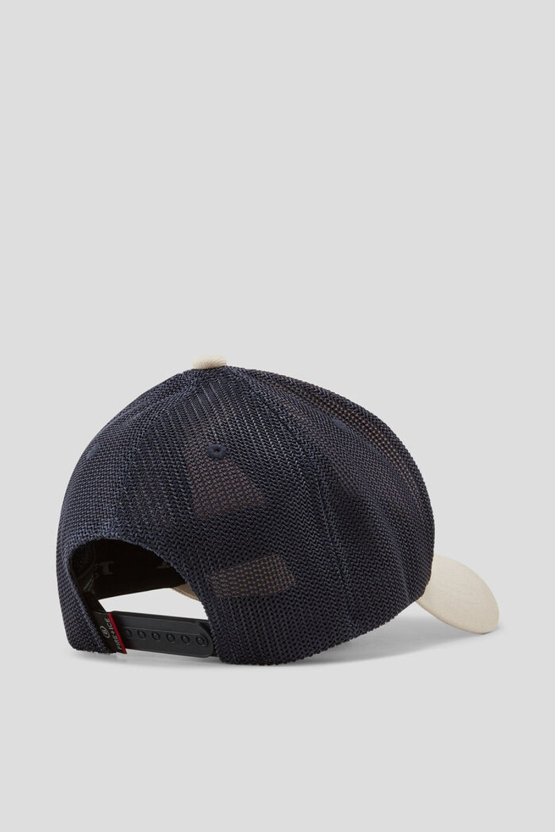 Moray Cap in Beige/Navy blue 4