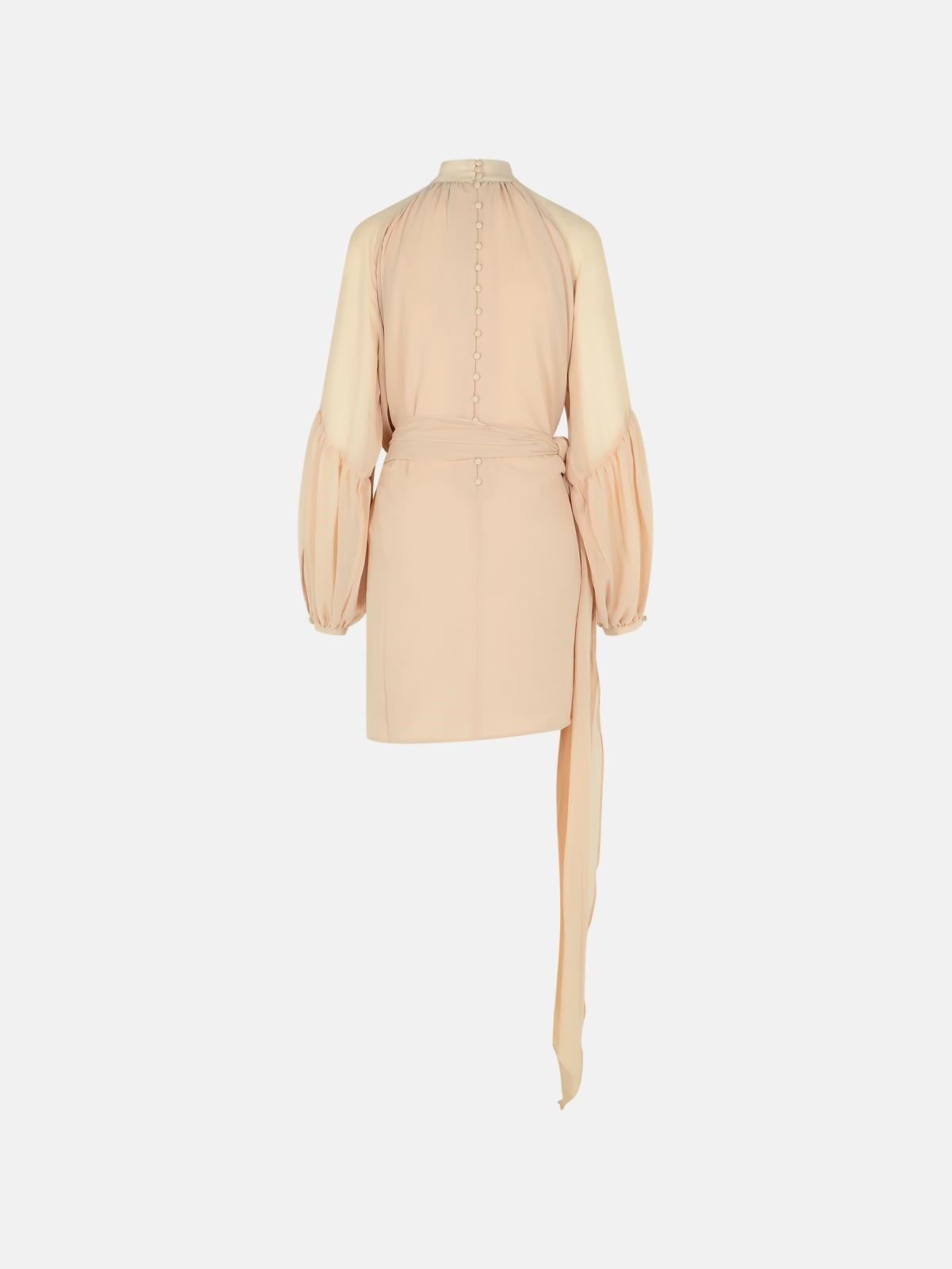 'JOAN' HAZELNUT POLYESTER DRESS - 3