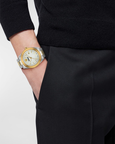 VERSACE Men's V-Dome Two-Tone Bracelet Watch, 42mm outlook