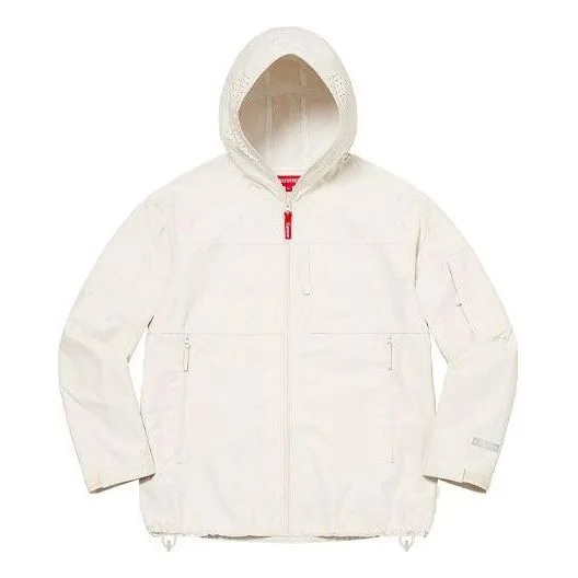 Supreme Full Zip Facemask Jacket 'White' SUP-SS22-610 - 1