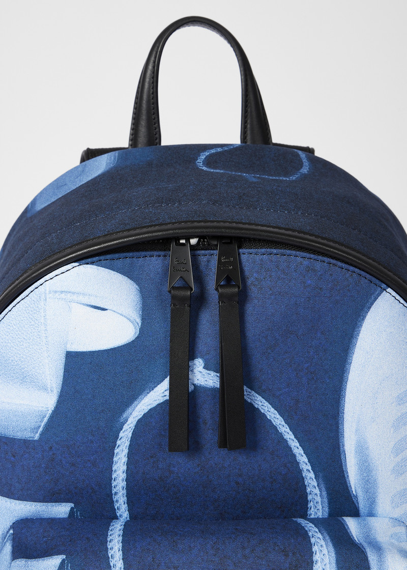 Indigo Blue 'X-Ray Print' Backpack 3