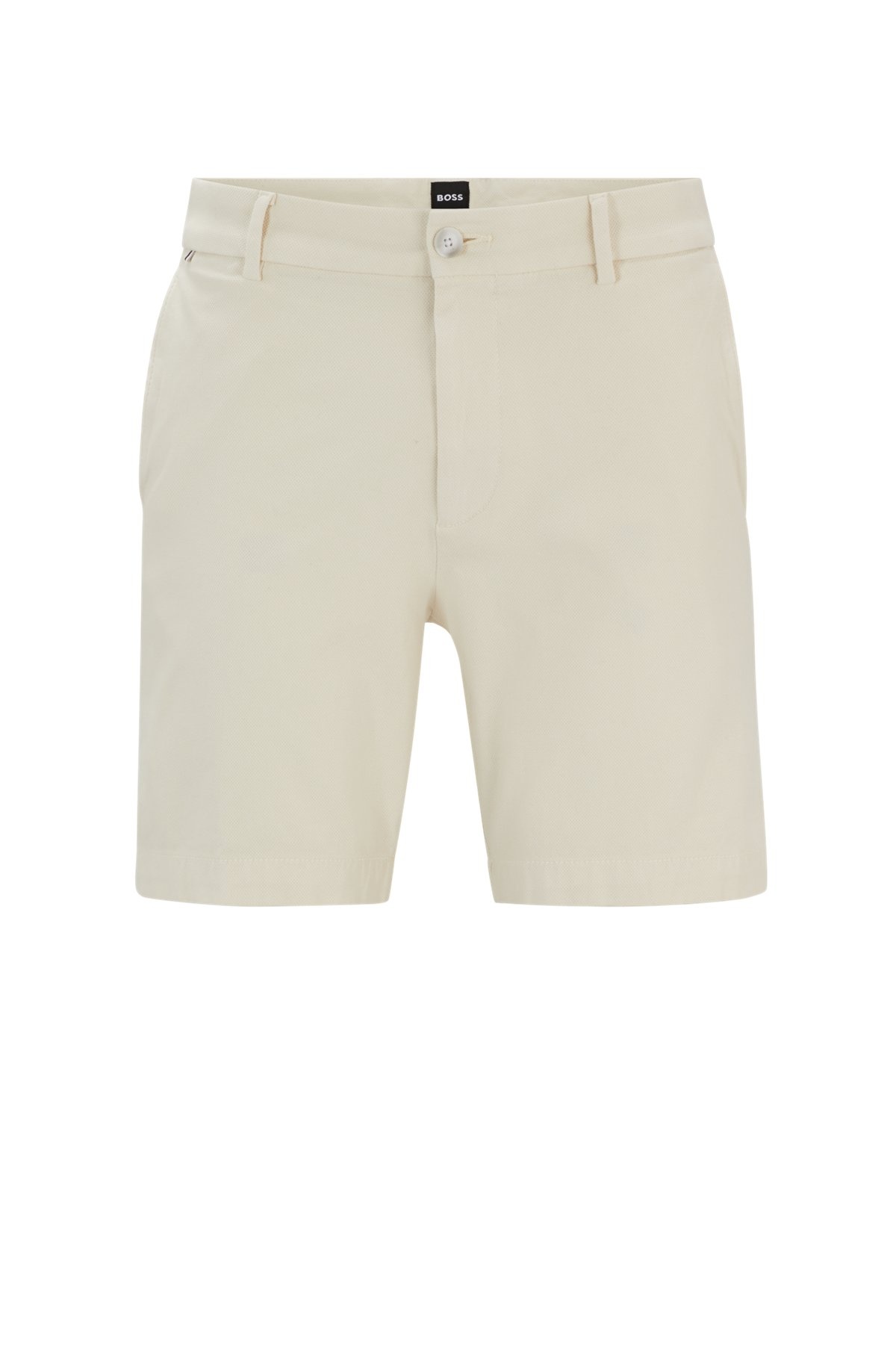 REGULAR-FIT REGULAR-RISE SHORTS IN STRETCH COTTON - 1