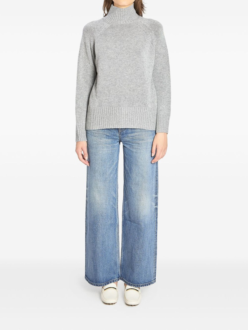Allude turtleneck ribbed-trim sweater outlook