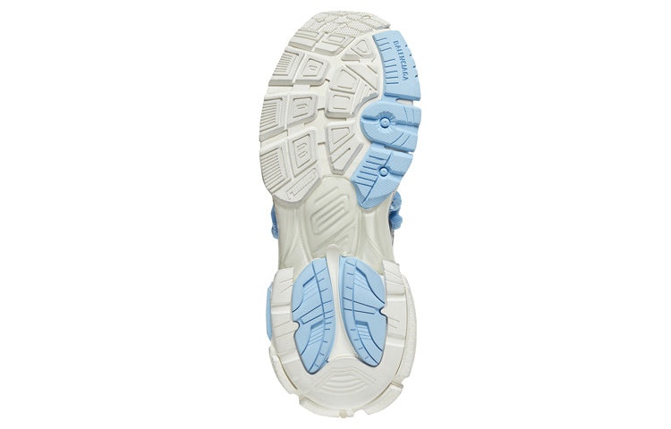 (WMNS) Balenciaga Runner Sneakers 'White Baby Blue Mesh and Nylon' 677402W3RB29744 - 5