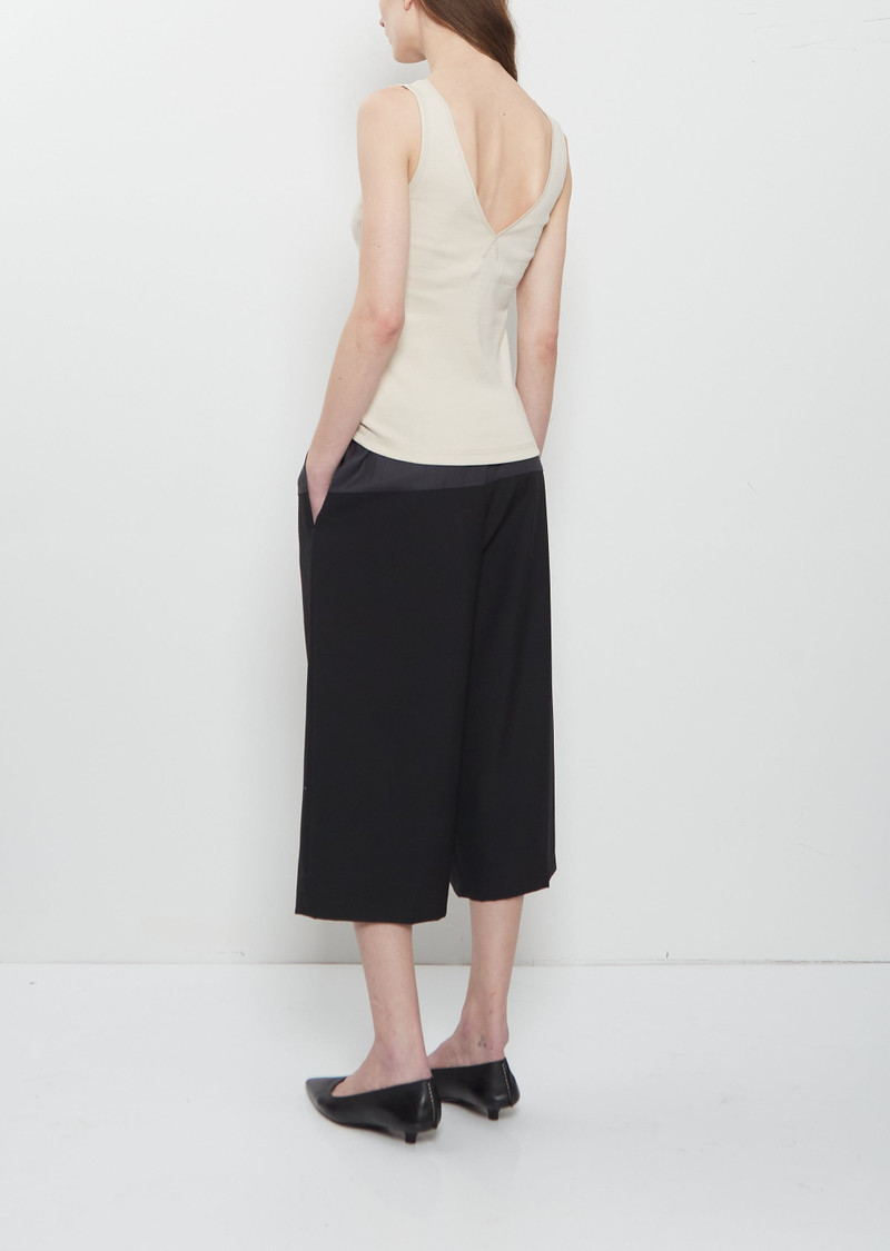 6397 Ribbed Cotton V-Tank — Oatmilk outlook