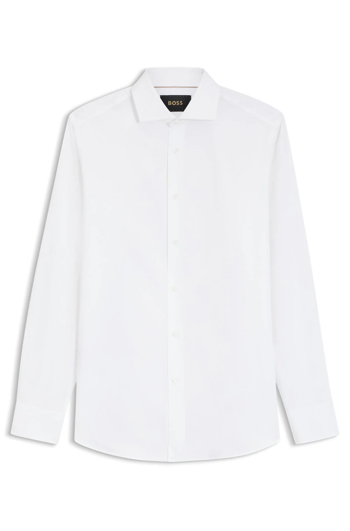 REGULAR-FIT SHIRT IN MICRO-STRUCTURED ITALIAN COTTON - 1