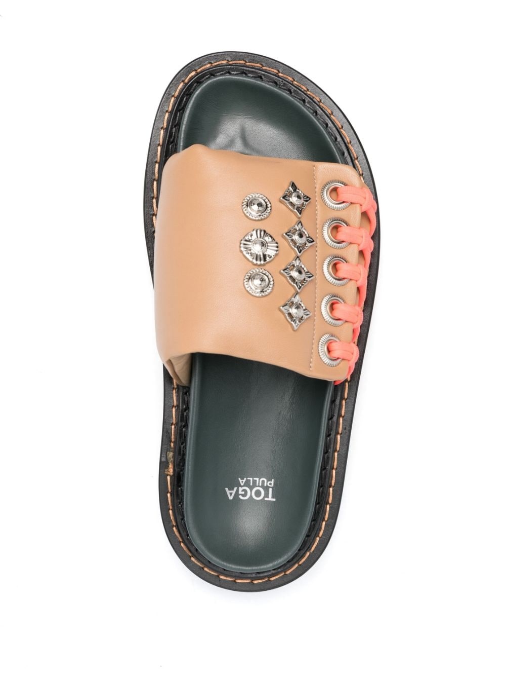 studded platform sandals - 4