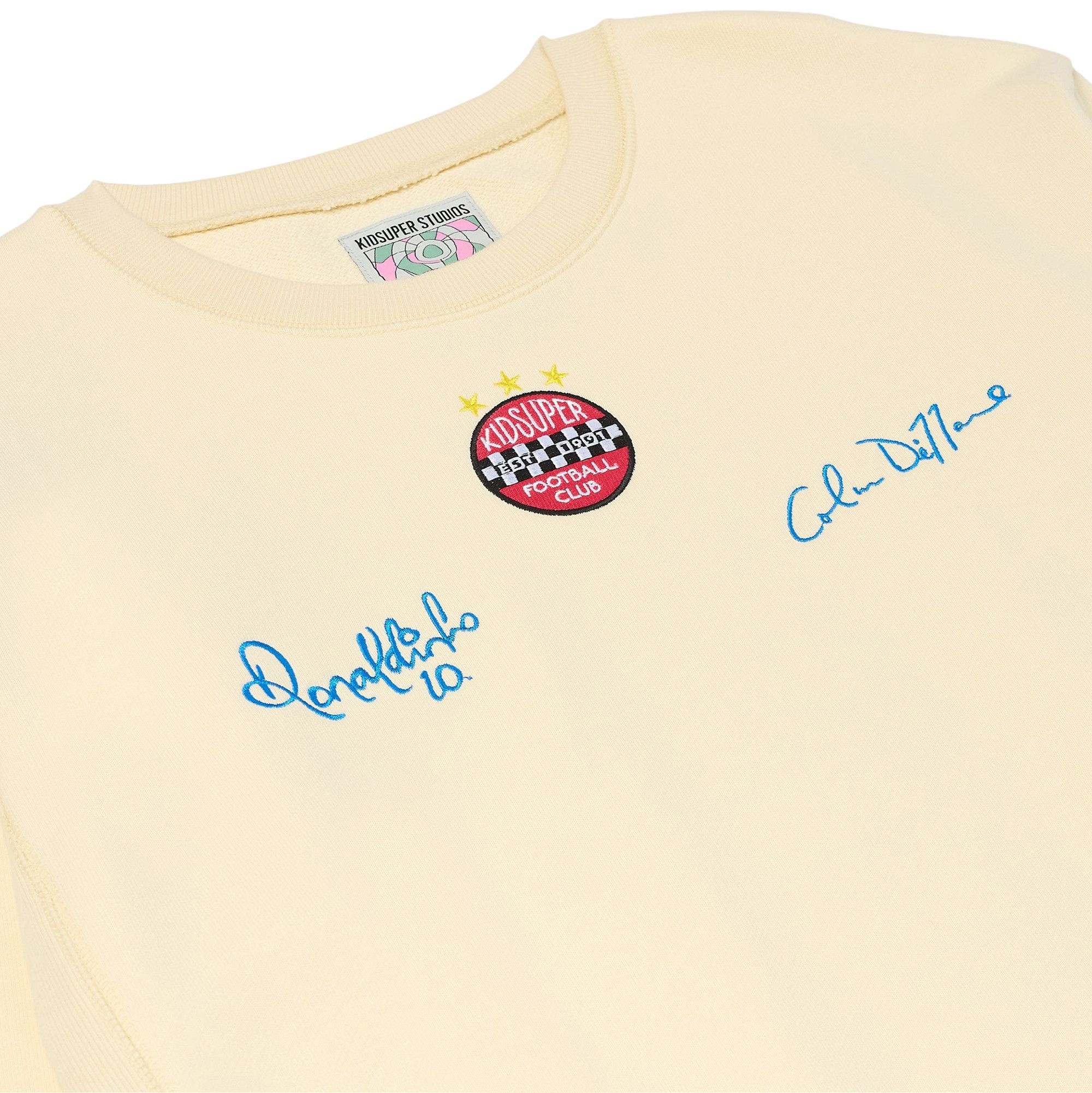 KidSuper x Ronaldinho Crewneck Sweatshirt 'Cream' - 3