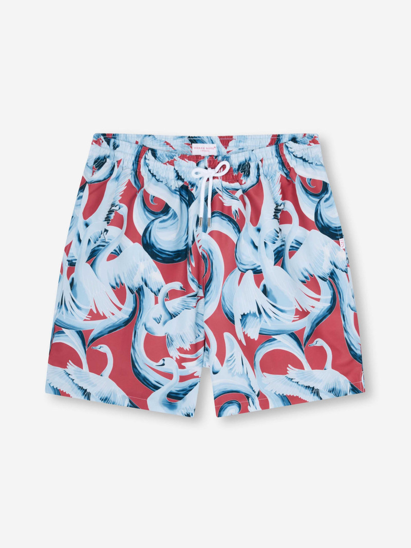 Derek Rose Men's Swim Shorts Maui 65 Red outlook