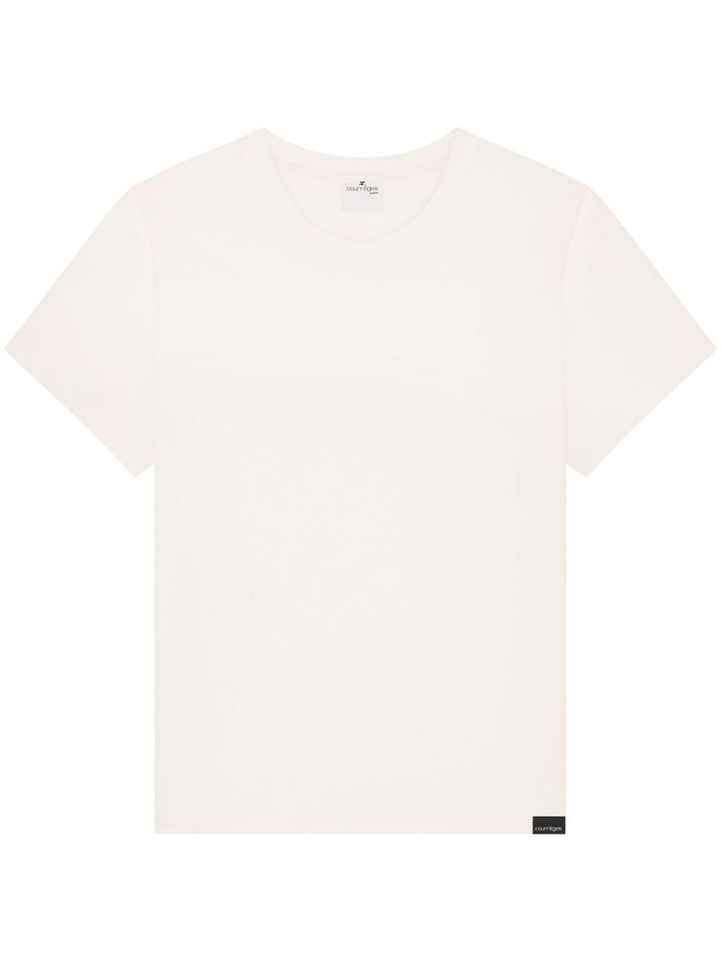 logo-appliqué cotton T-shirt 1