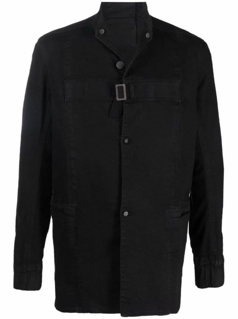 high-neck buttoned lightweight jacket - 1