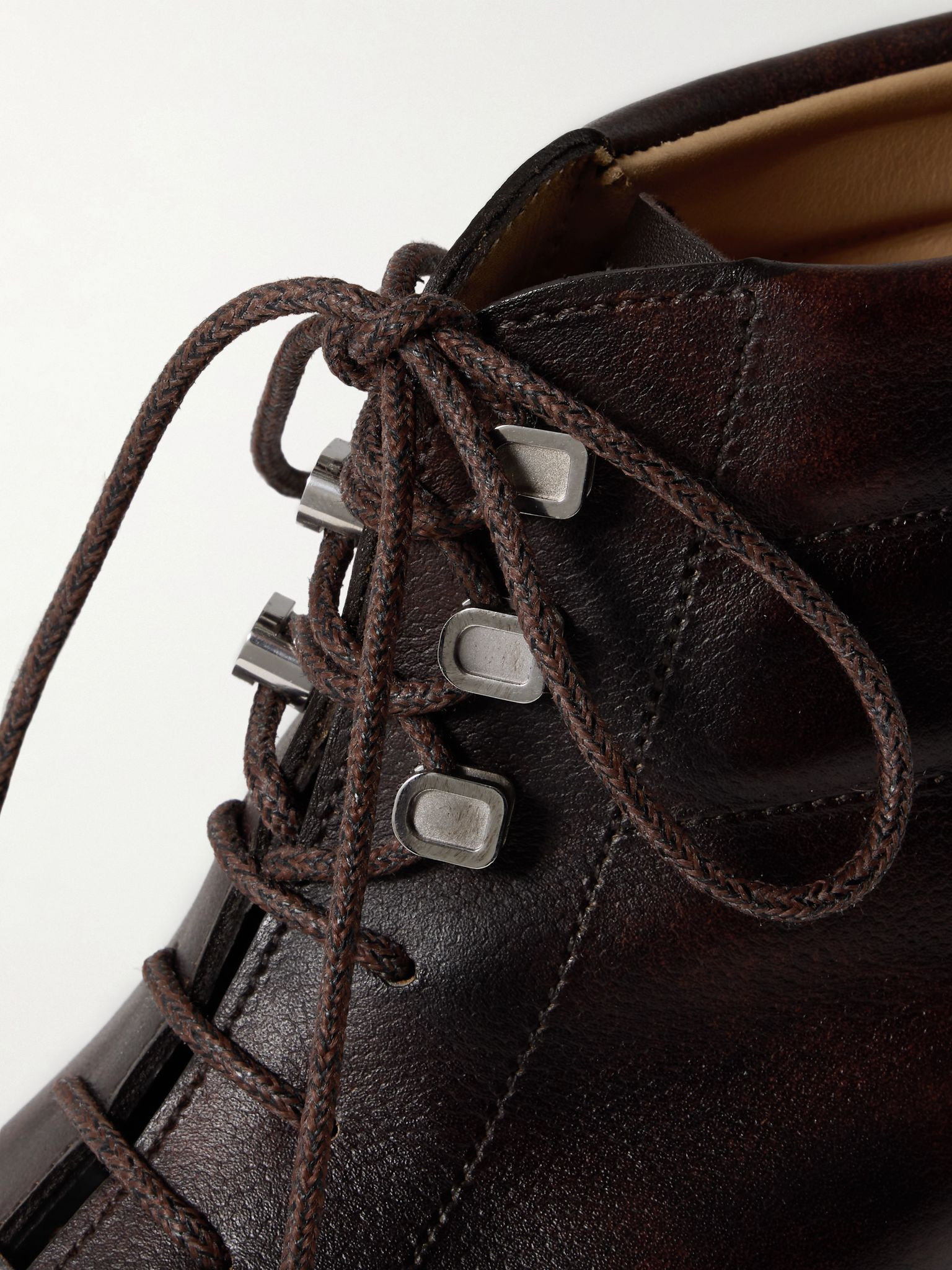 Alder Burnished-Leather Boots Dark brown - 4