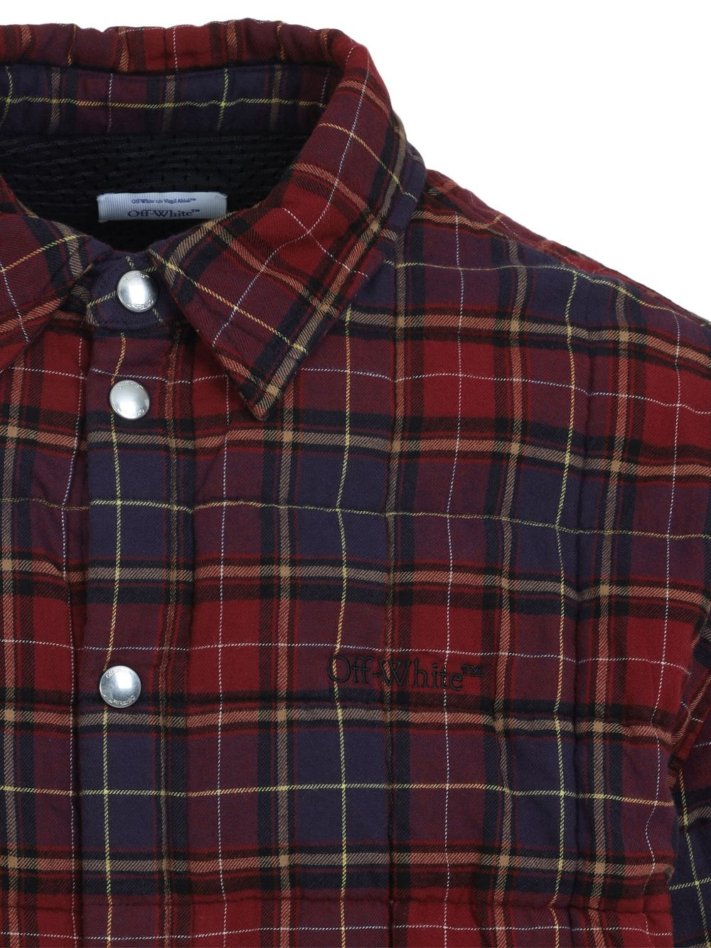 quilted plaid shirt jacket - 3