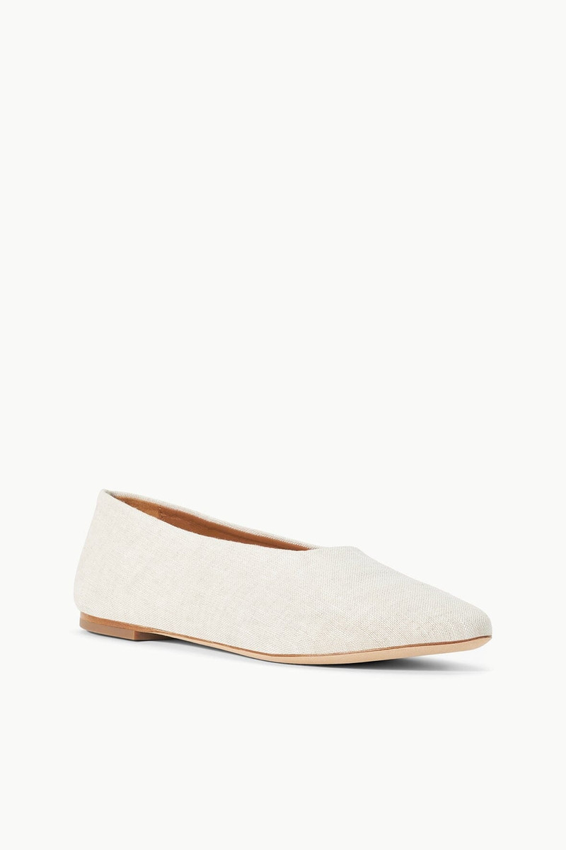 STAUD ALBA BALLET FLAT NATURAL 2