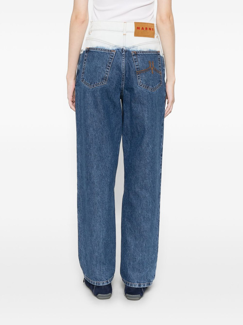 gradient wide leg jeans 4