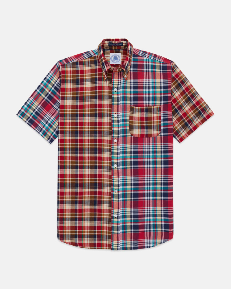J. PRESS SHORT SLEEVE MADRAS FUN SHIRT - CLASSIC FIT outlook