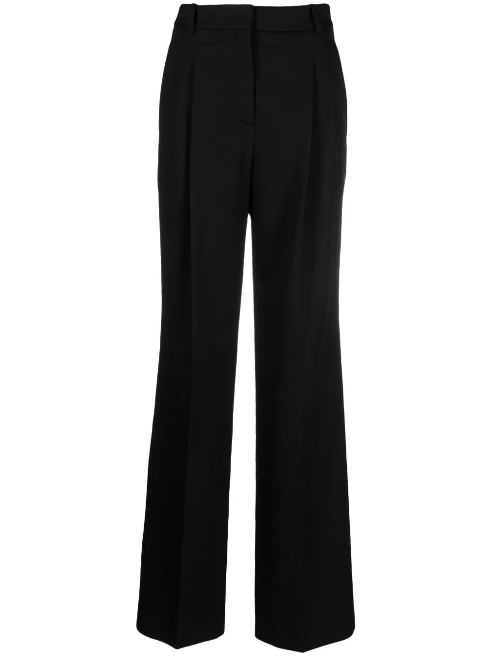box-pleat high-waisted trousers - 1