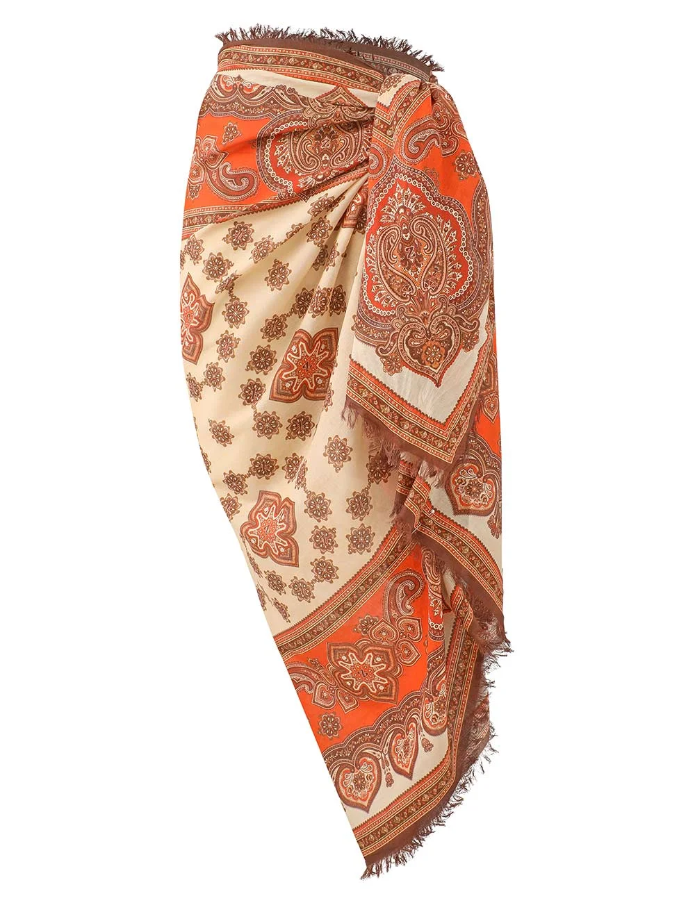 PRINTED COTTON PAREO - 1