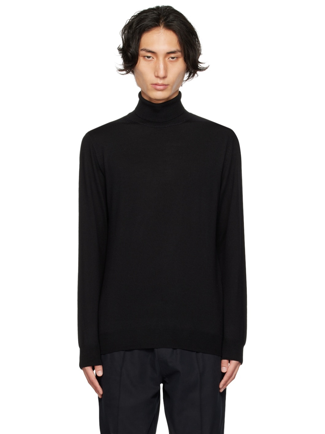 Black Dundee Turtleneck - 1