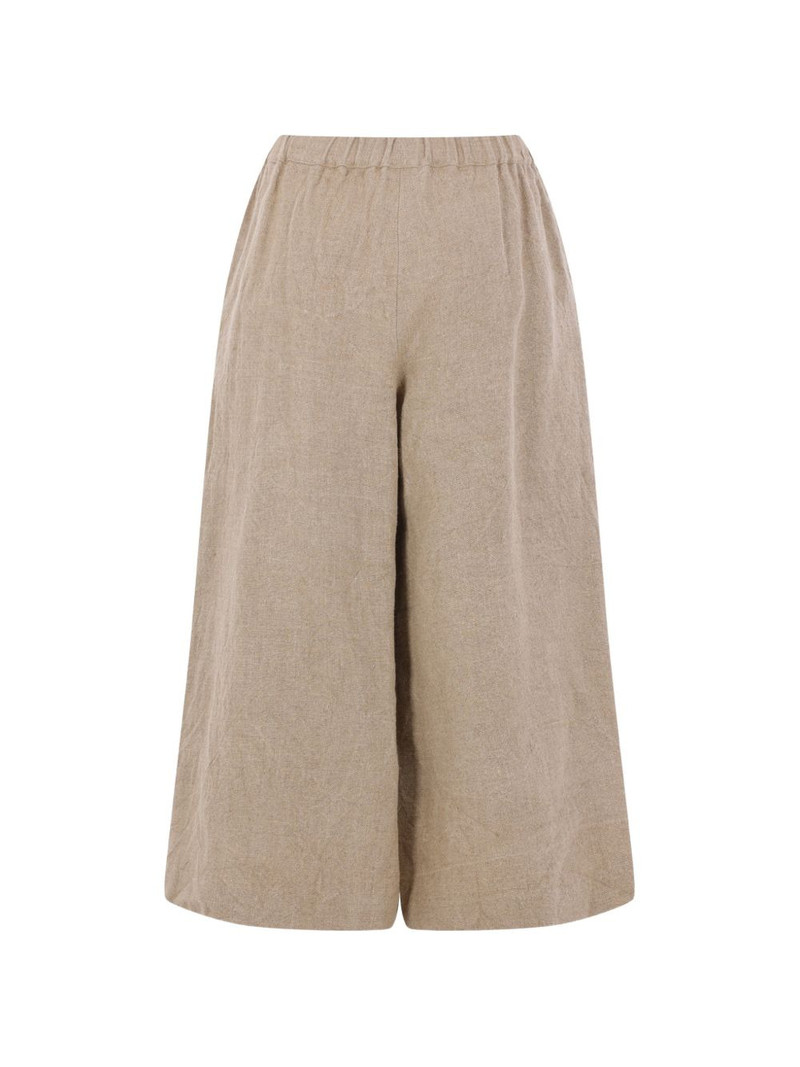Comme Des Garçons elasticated-waist linen trousers outlook