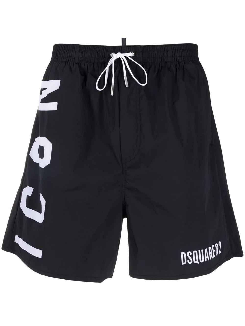 logo-print drawstring-waist swim shorts - 1