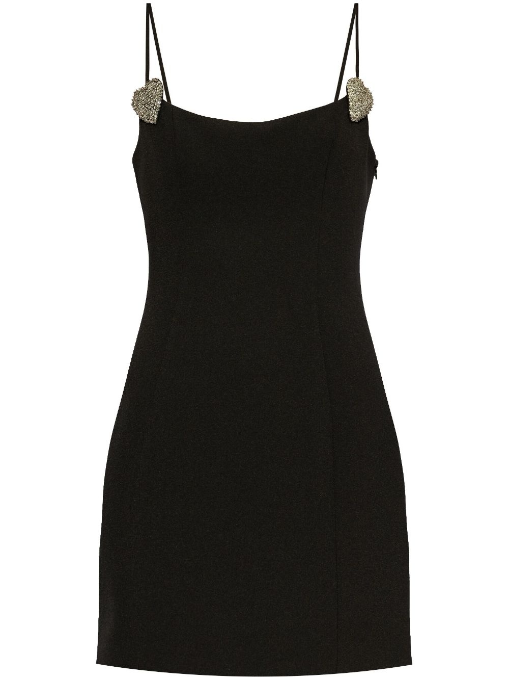heart-detailed mini dress - 1