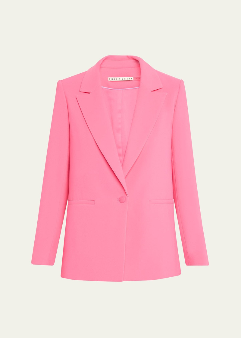 Denny Notch-Collar Boyfriend Blazer 1