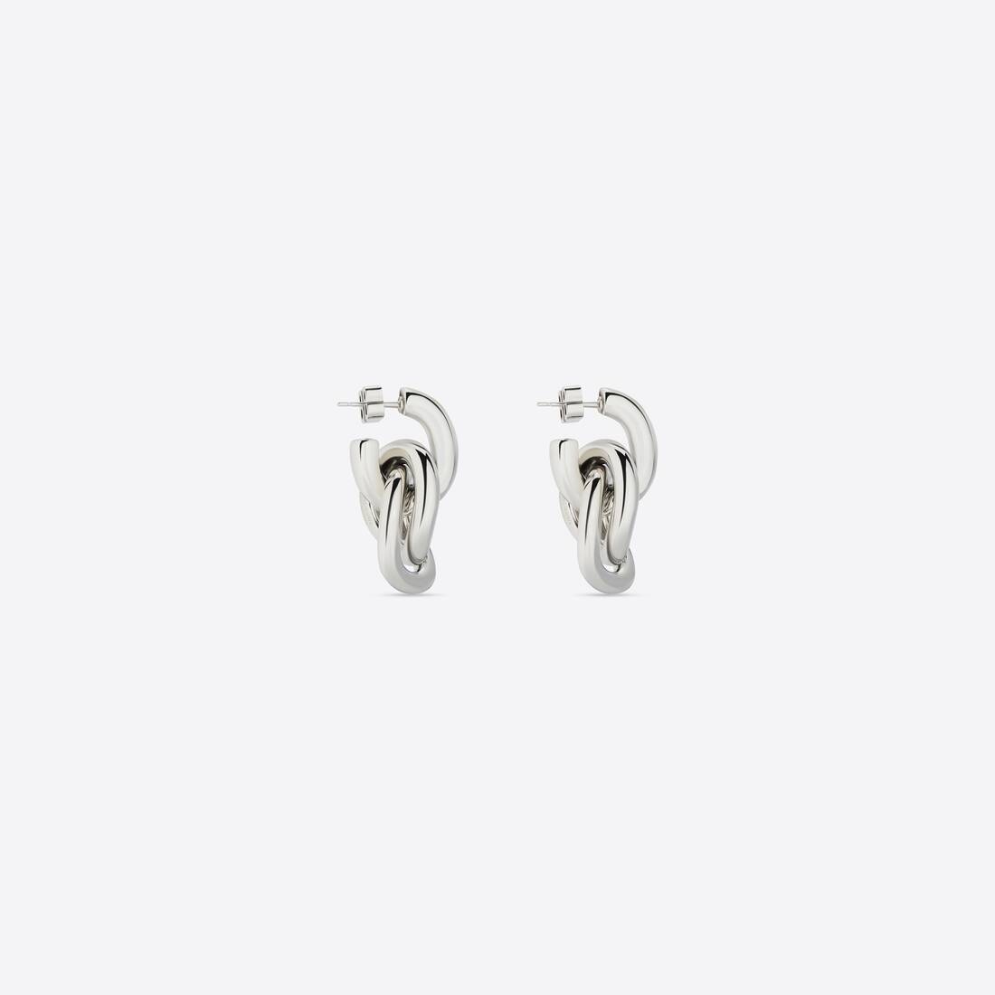 Women's Loop Triple Earrings in Silver - 3