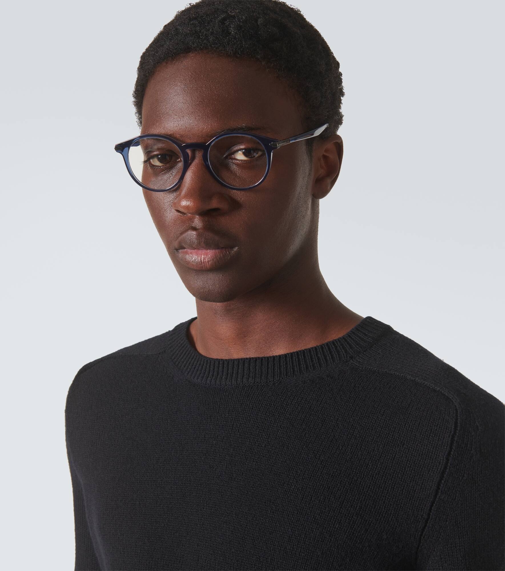 DiorBlackSuitO R6I round glasses - 2