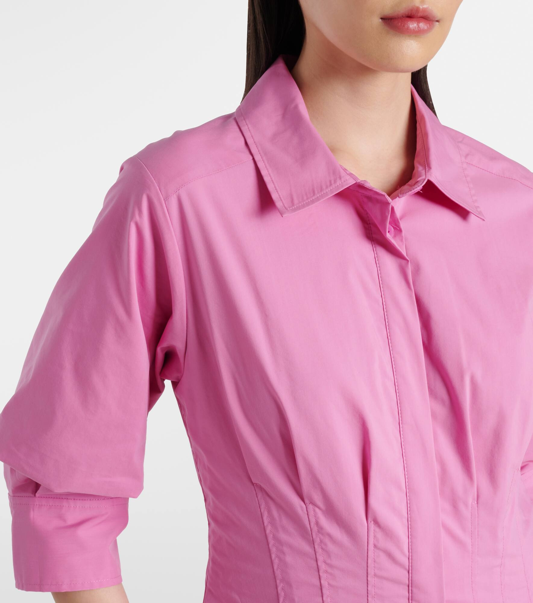Jazz cotton-blend poplin shirt dress - 4