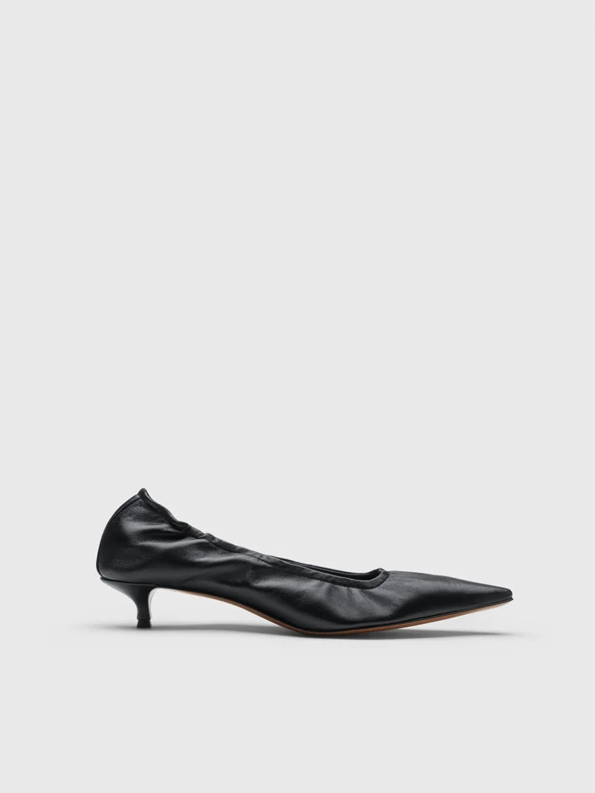 Valfurva Black Shiny Nappa Pumps - 1