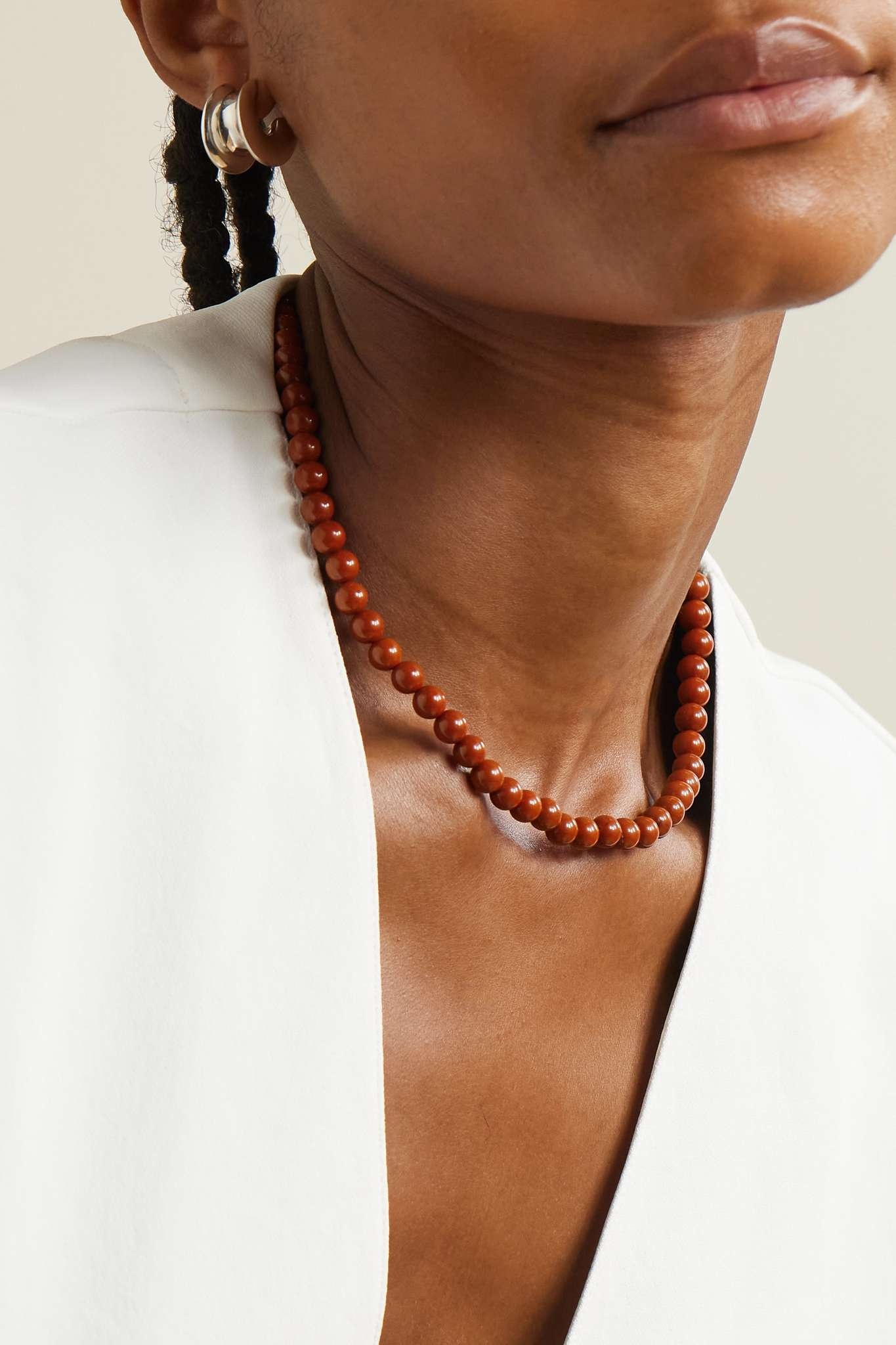 Sophie Buhai Grecian silver jasper necklace | REVERSIBLE