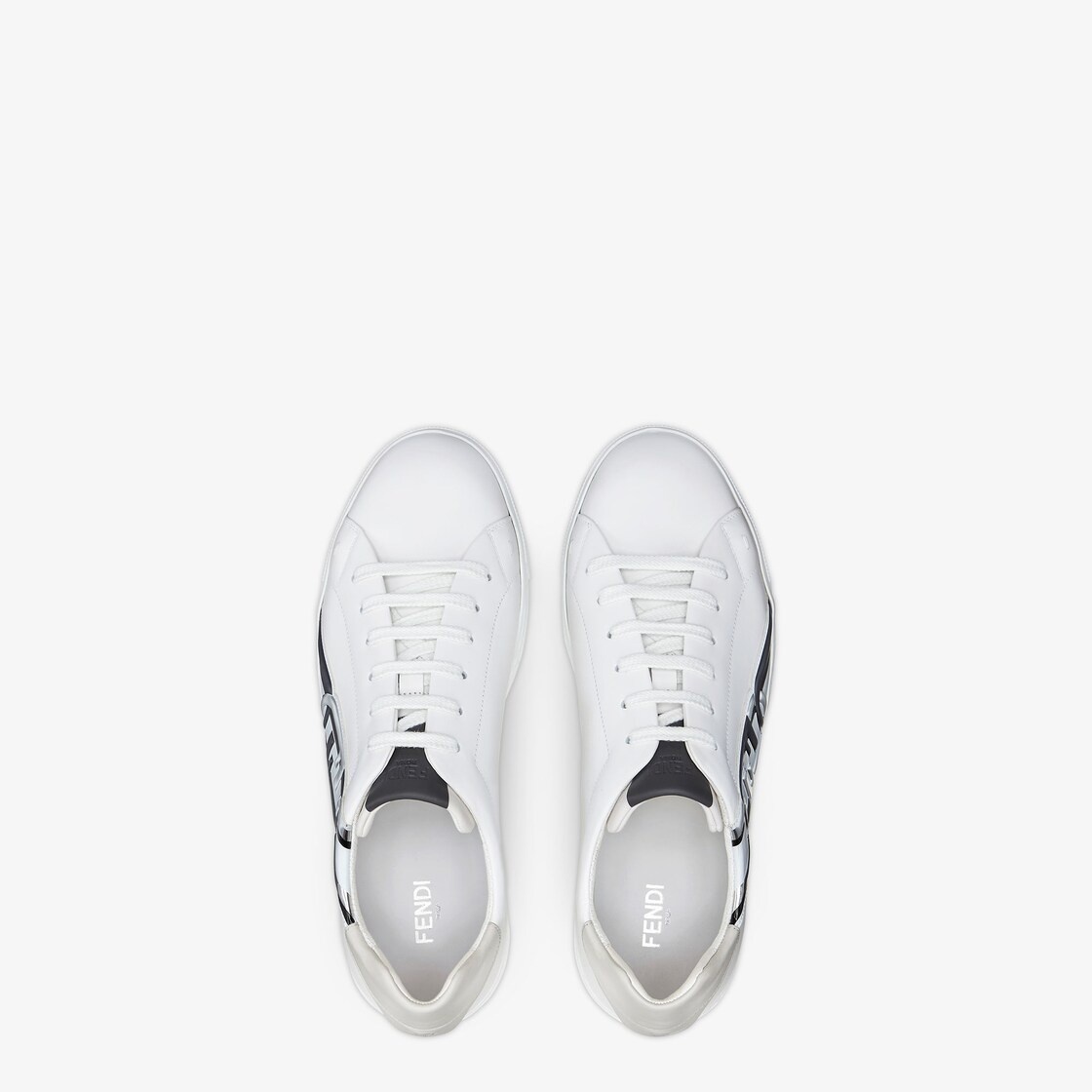 White leather low-tops - 4