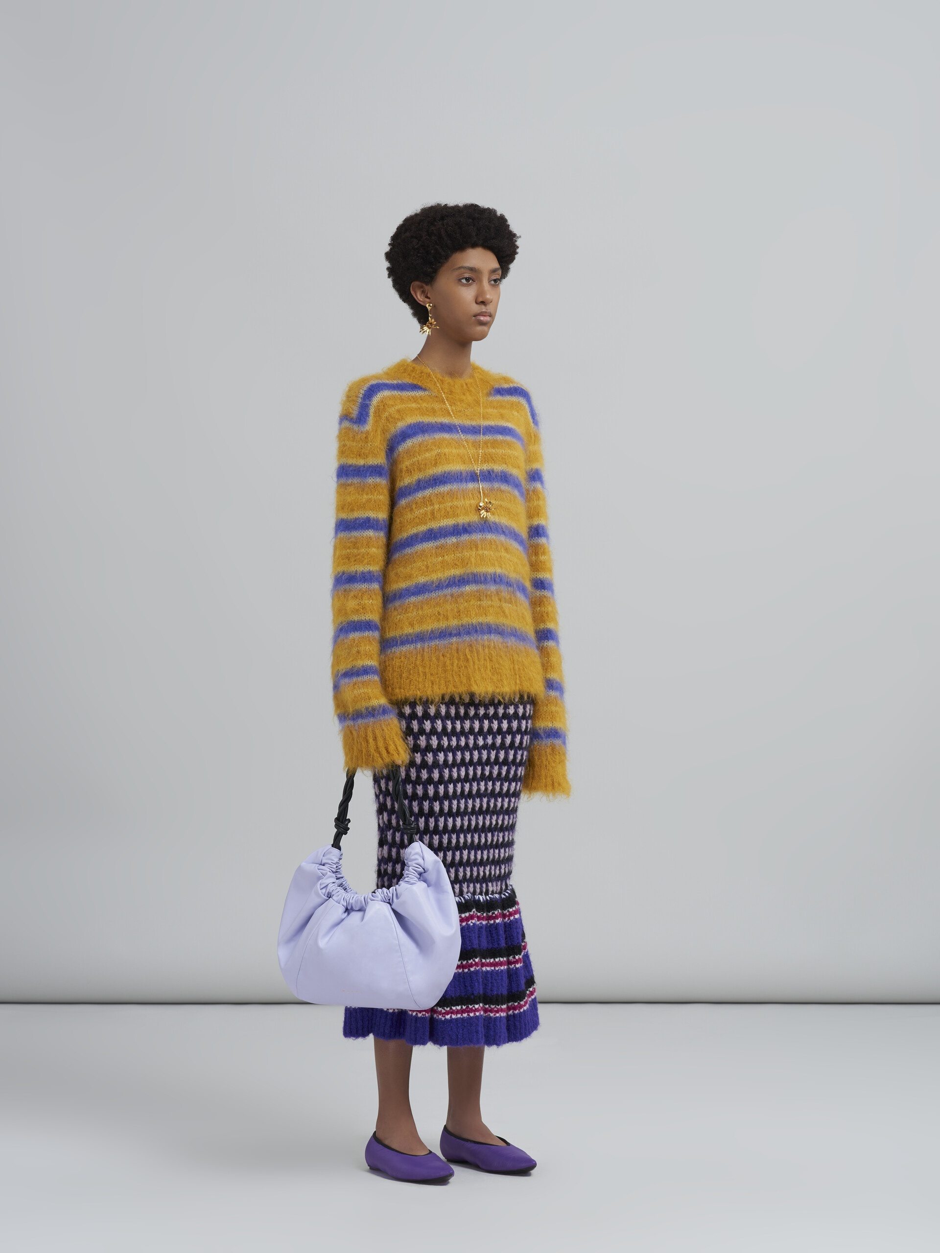 3D-STITCH SKIRT IN BLENDED YARNS - 5