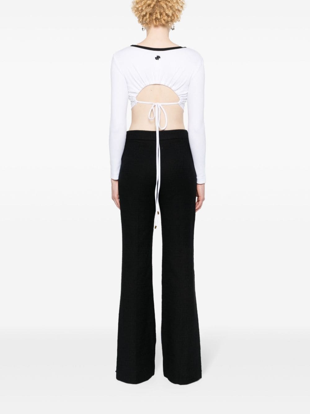 fine-ribbed cropped top - 4