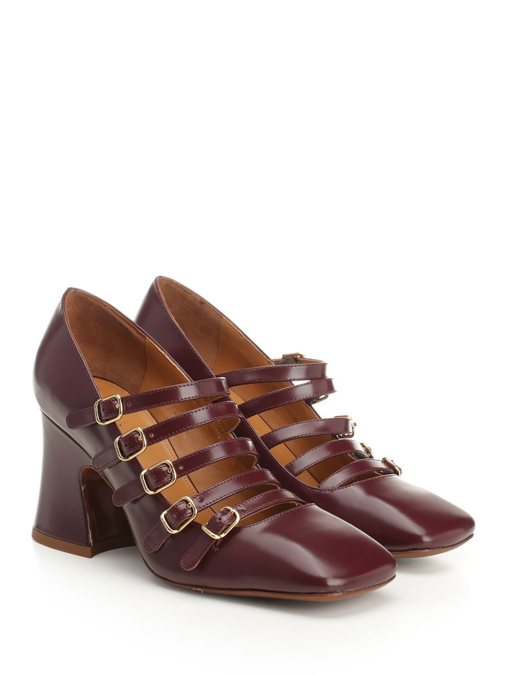 Janis Mary Jane Pumps Bordeaux - 2