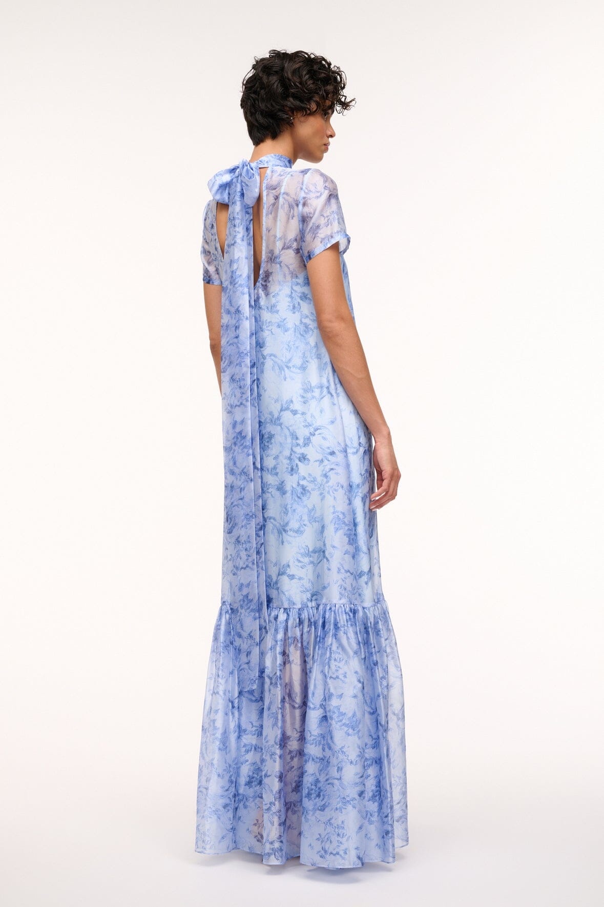 残り僅か！【STAUD】CALLUNA DRESS BLUE ROSE Staud Calluna Dress in Blue Rose | Pickle