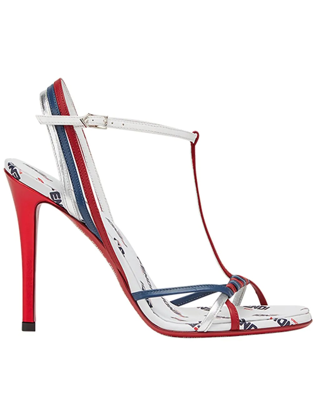 FendiMania strappy stiletto sandals - 1