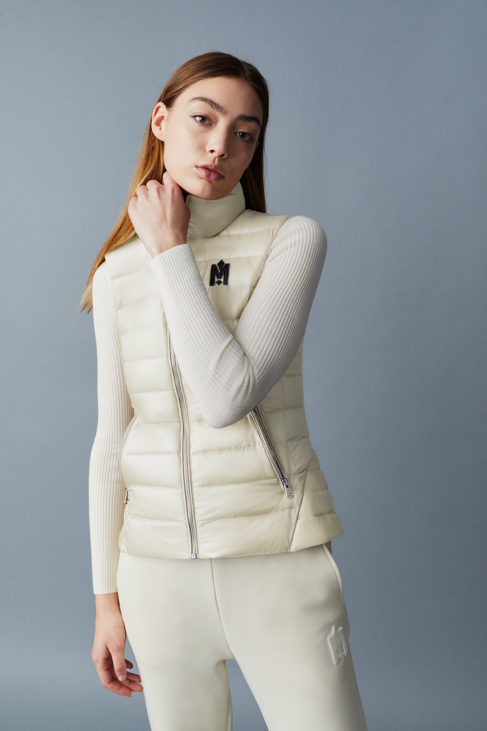 KARLY Recycled E3-Lite down vest with peplum - 6