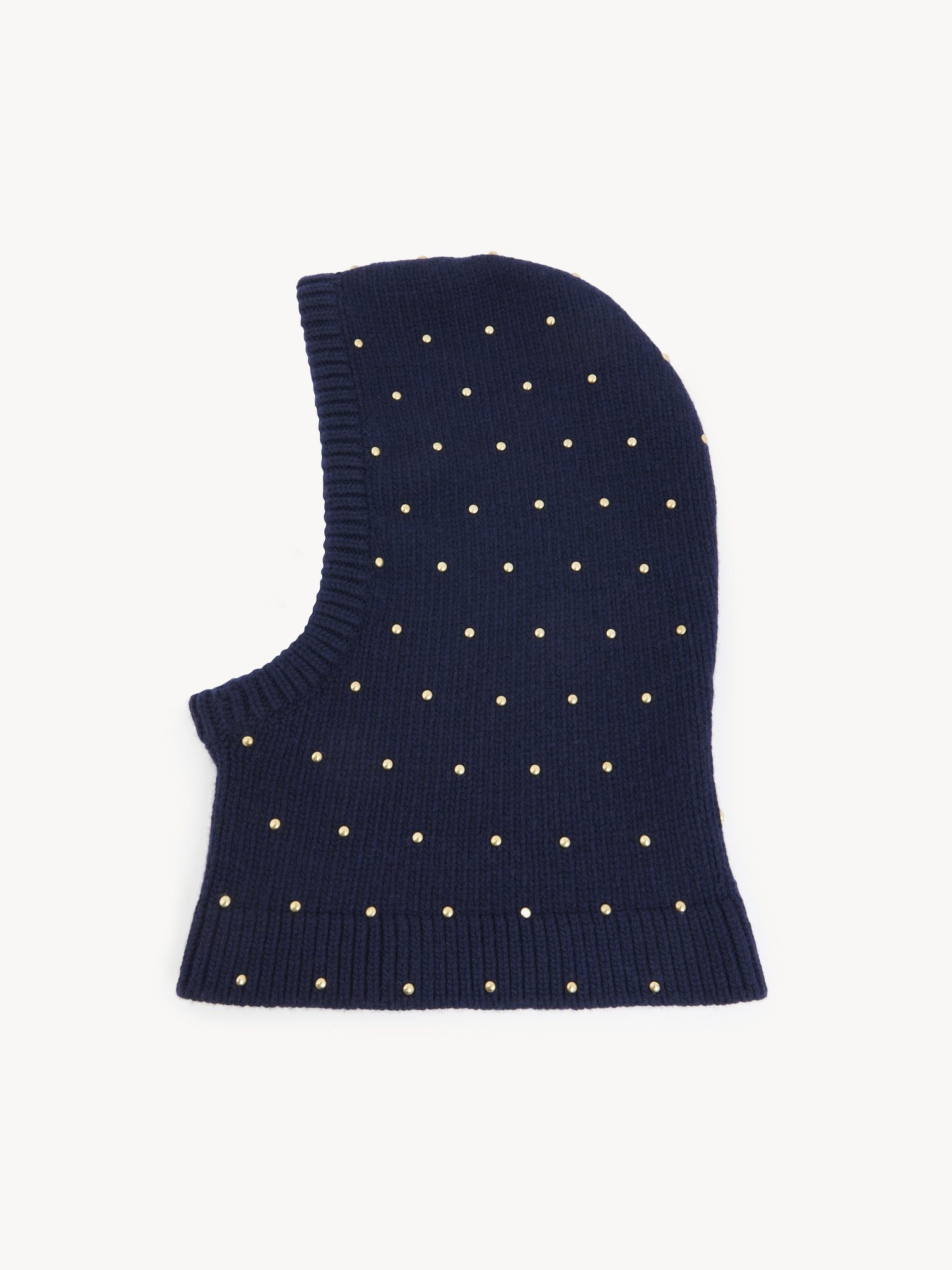 THE CHLOÉ CABOCHON KNIT BALACLAVA IN WOOL & CASHMERE - 4