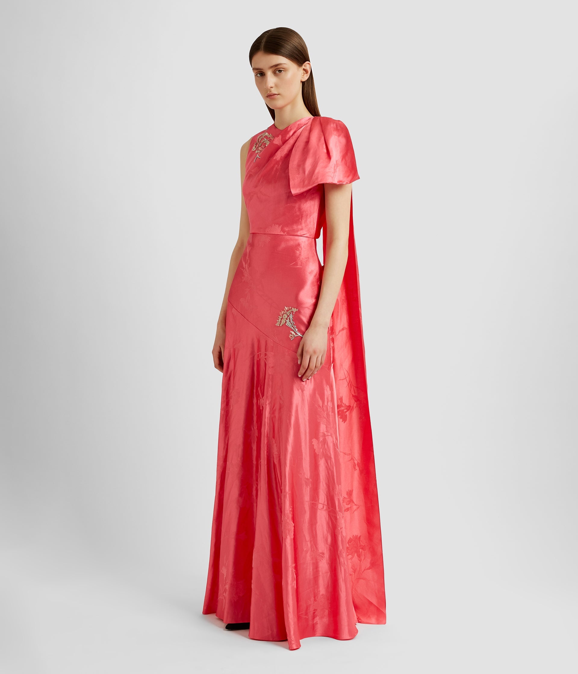 ASYMMETRIC DRAPED GOWN - 4
