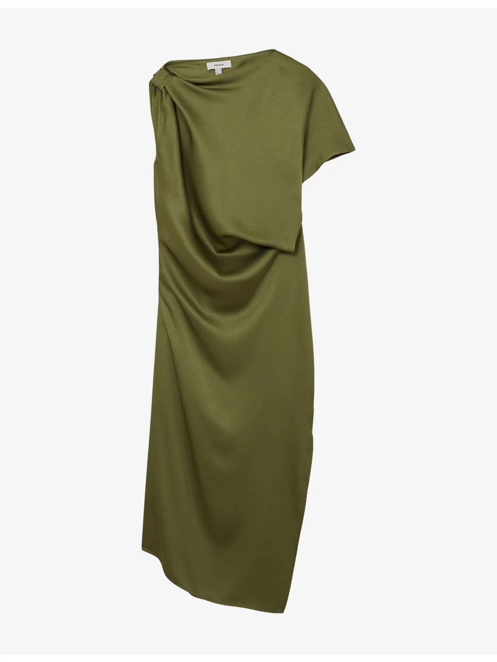 Kenzie Draped Satin Midi Dress - 1