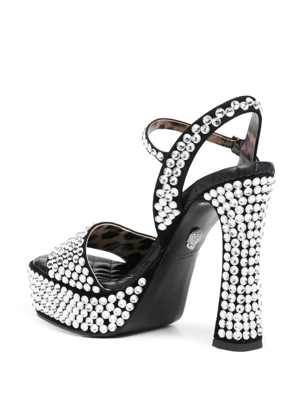 Strass crystal-embellished 140mm sandals - 3