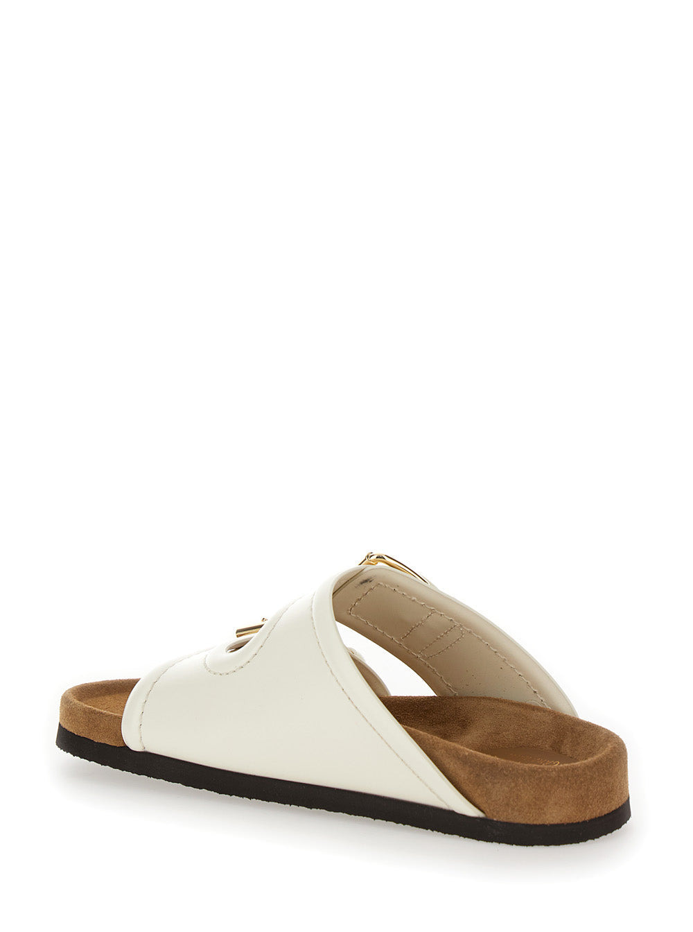 Valentino Garavani Women 'Fussfriend' Slide With Buckles In Leather Woman - 3