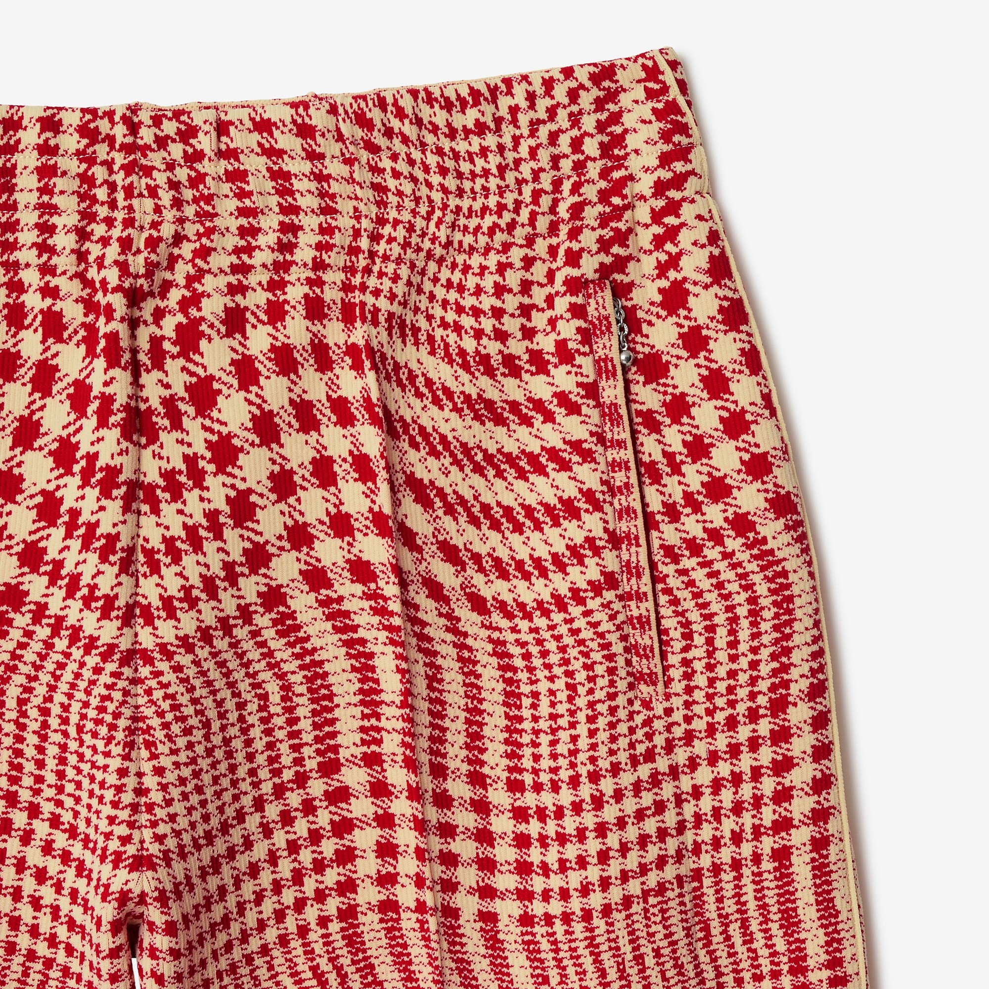 Warped Houndstooth Nylon Blend Track Pants - 6