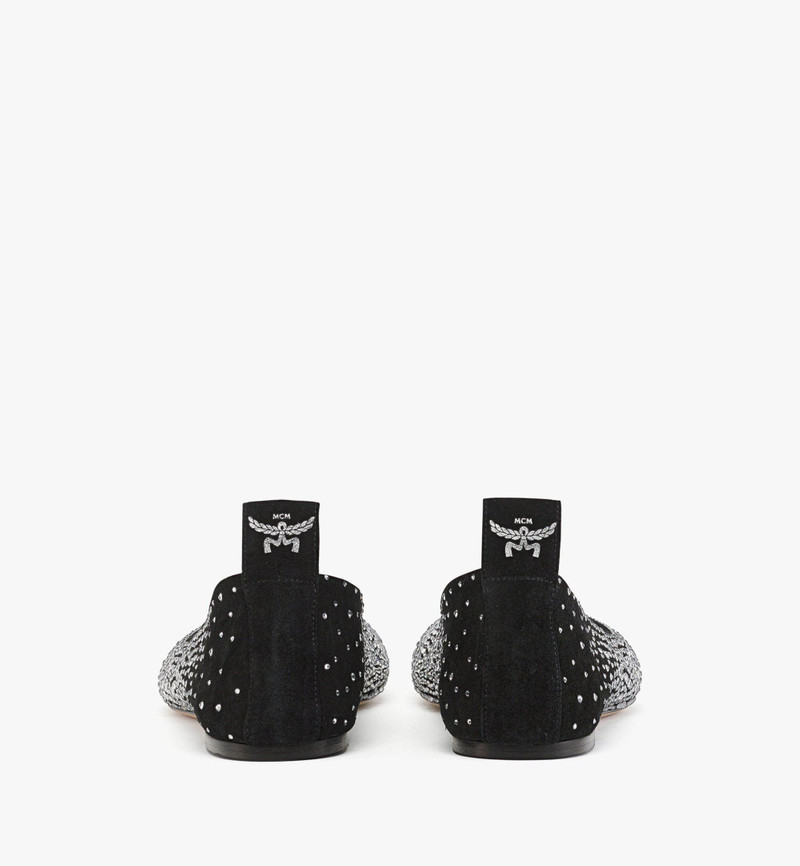 Ballerina Shoes in Gradation Crystal Suede 3