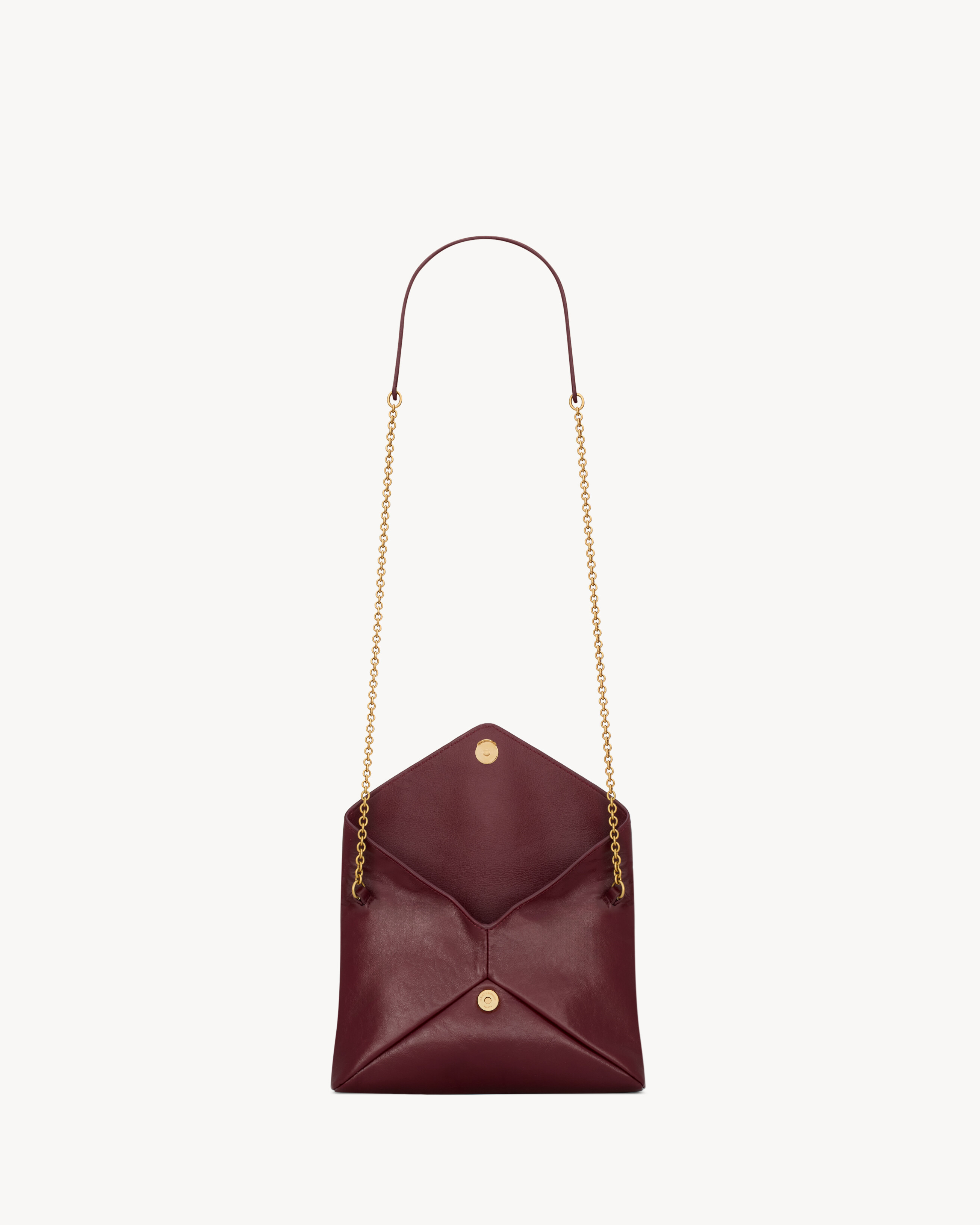 CASSANDRE CHAIN POUCH IN SHINY LEATHER - 4