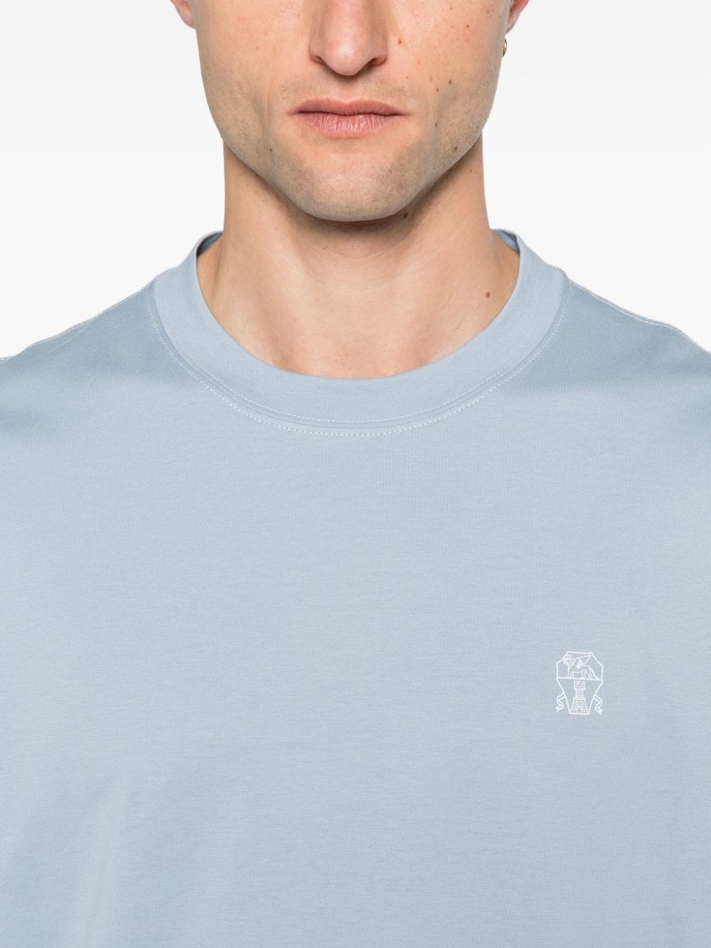 logo-embroidered T-shirt - 4