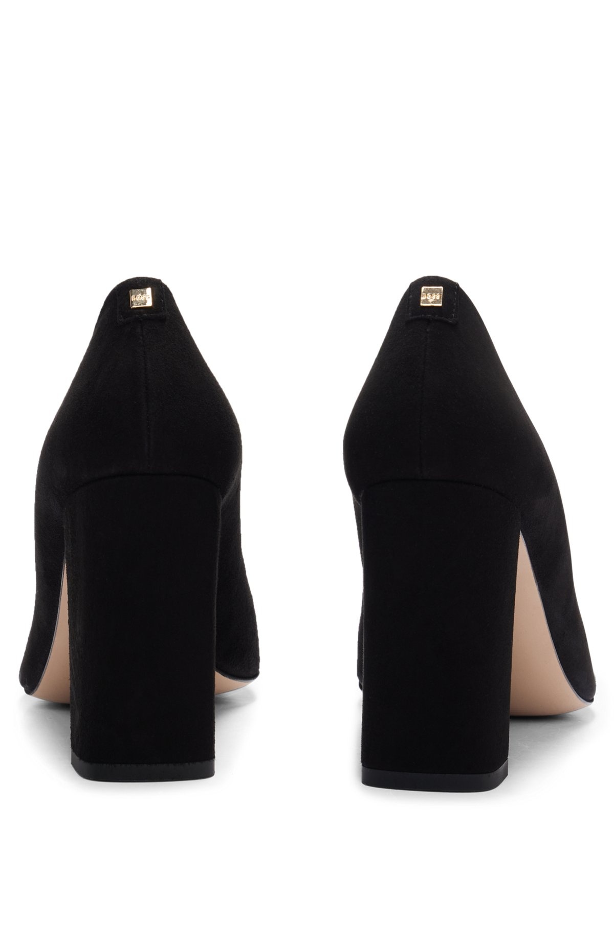 BLOCK-HEEL PUMPS IN SUEDE WITH POINTED TOE - 5