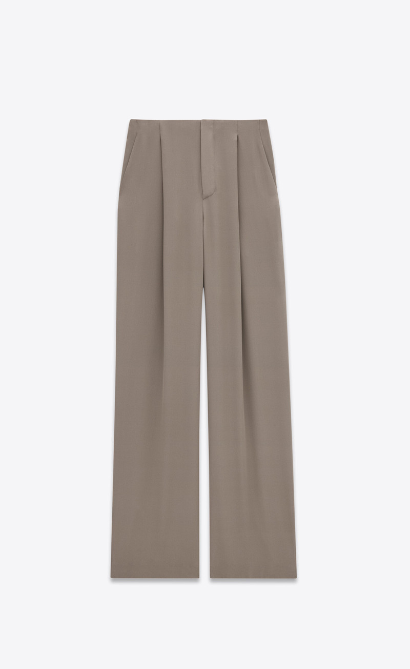 90's pants in silk crepe - 1